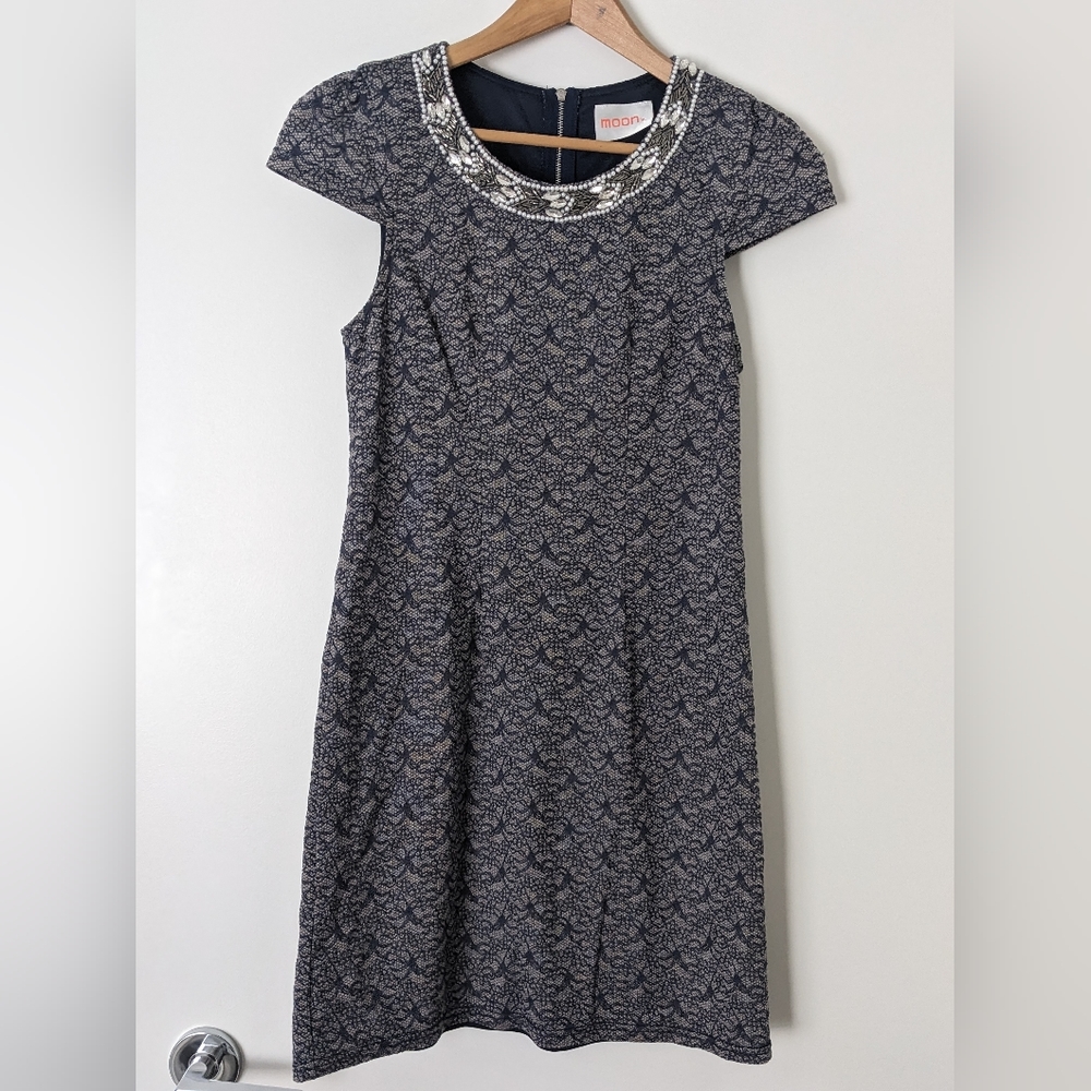 ShopRuche Lace Dress with Beaded Collar